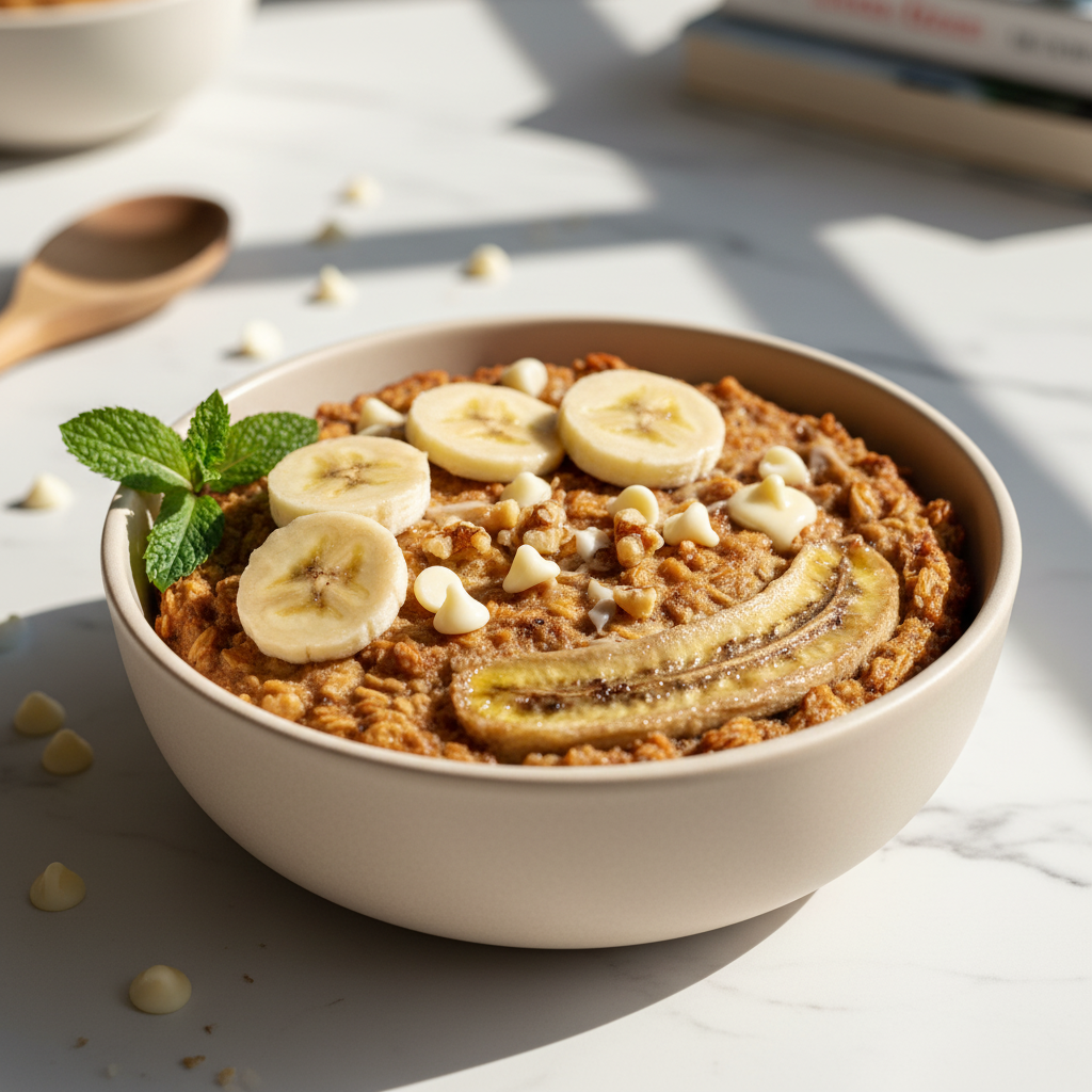 Banana Bread Baked Oats