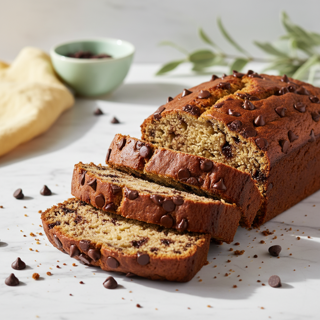 Banana Chocolate Chip Bread — Moist, Easy Recipe Ready in 1 Hour