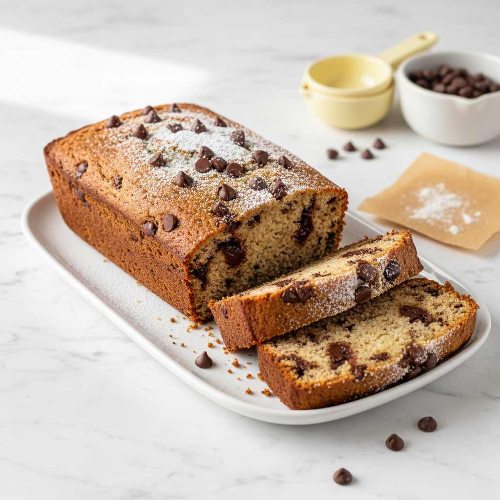 Chocolate Chip Banana Bread – One Bowl Recipe Ready in 1 Hour