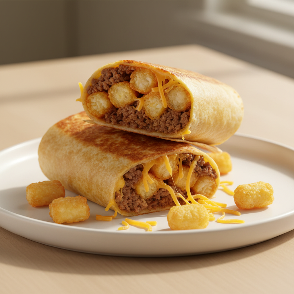 Crispy Golden Cheesy Potato Burritos Ingredients