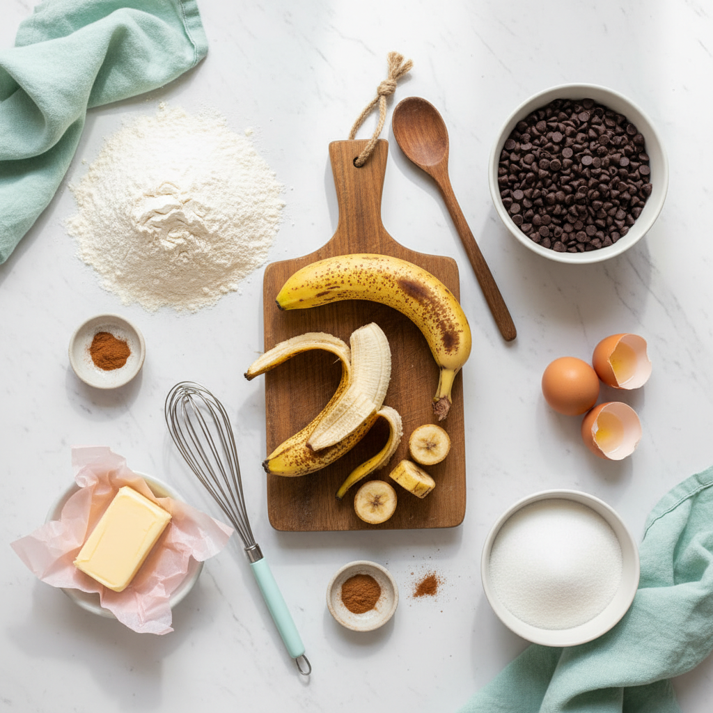 Moist Chocolate Chip Banana Bread Recipe - preparation