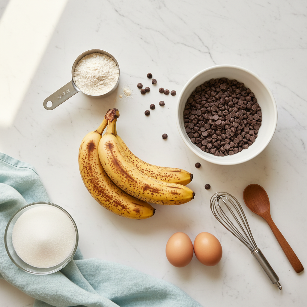 Chocolate Chip Banana Bread – One Bowl Recipe Ready in 1 Hour - preparation
