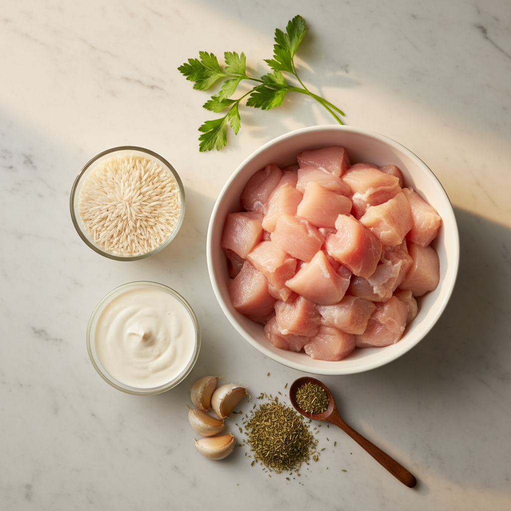 Creamy Smothered Chicken and Rice - Ultimate Comfort Meal - preparation